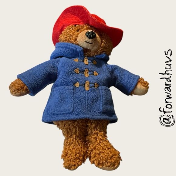 Bundle Sale 3 for $15 | Paddington Bear Plush – Red Hat, Removable Blue Jacket - Picture 1 of 8